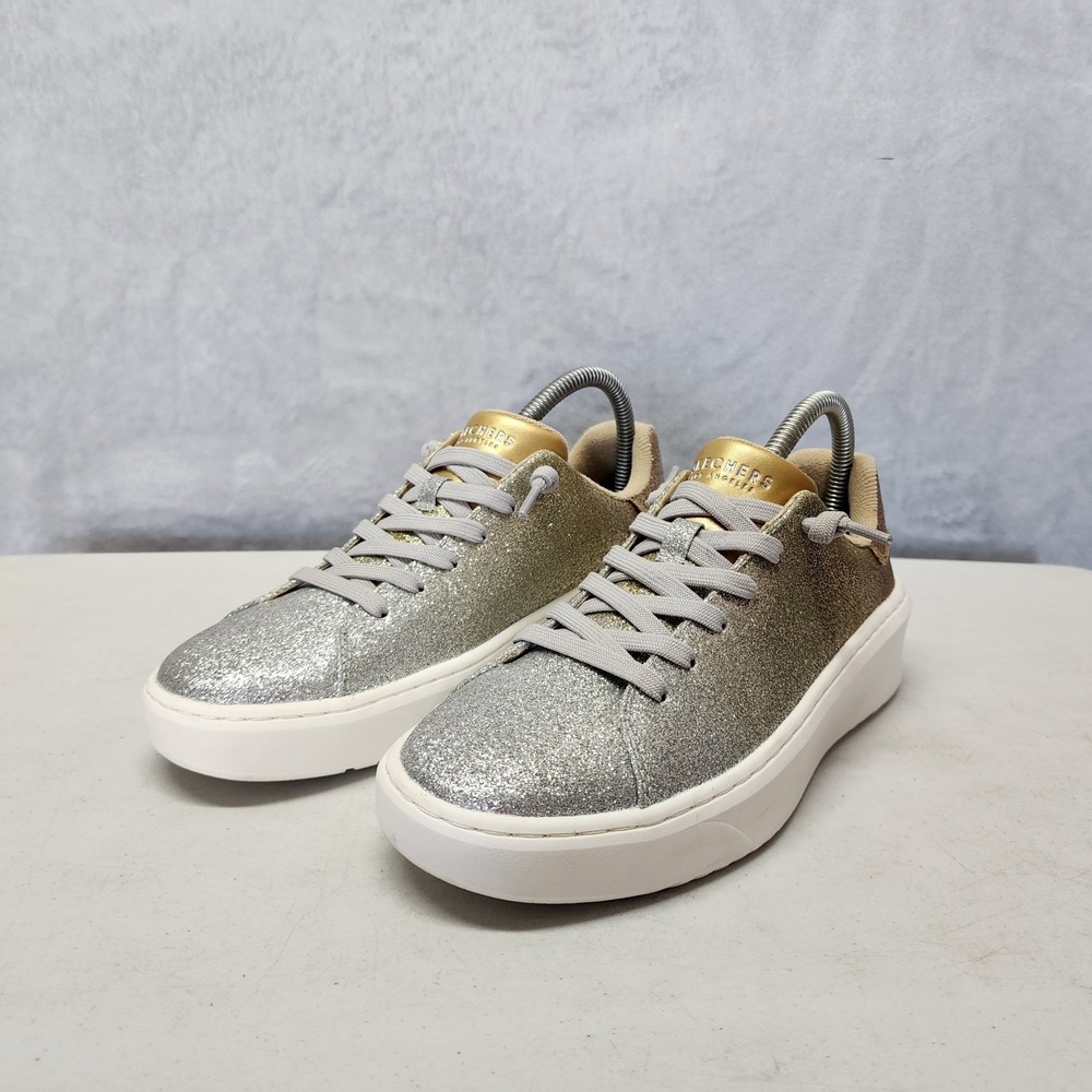 Skechers x Jane Shoes Womens 7.5 Sneakers Glitter… - image 3